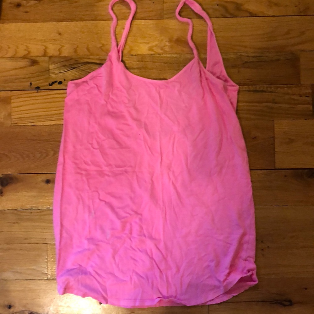 Pink bathing suit coverup